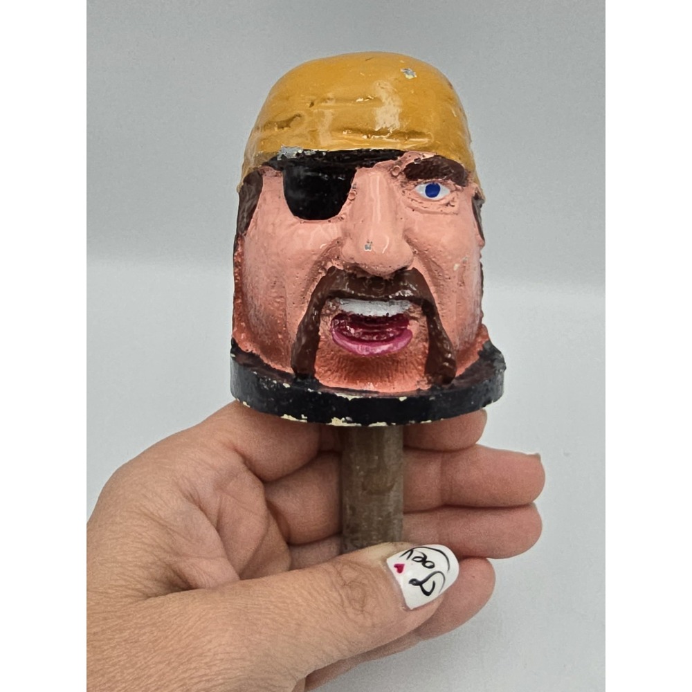 Whack Whac A Mole Arcade Head Pirate Eyepatch Carnival Part Folk Art Industrial‎